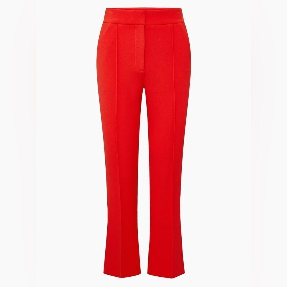 Veronica Beard Tani Ankle-Crop Boot-Cut Pants New